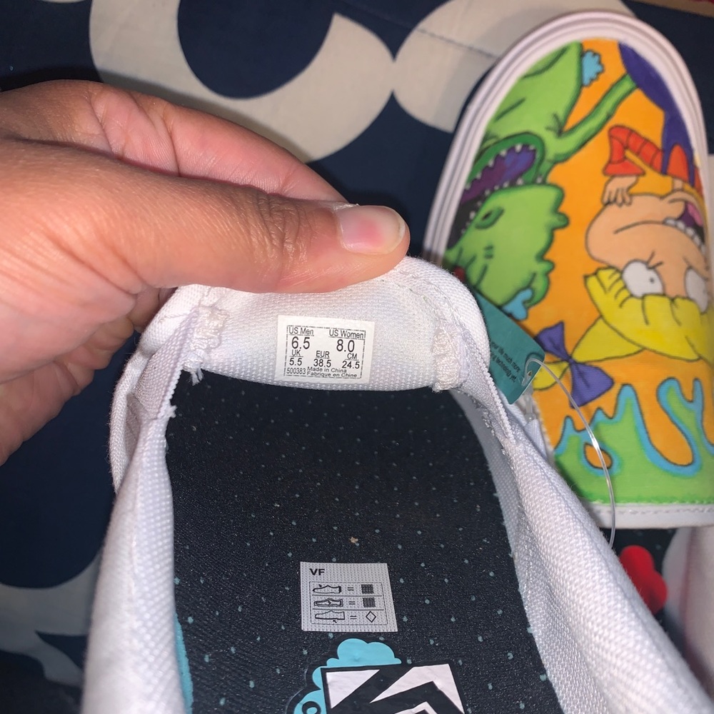 Custom Slip On Vans With Comfy Cush Insole - image 8